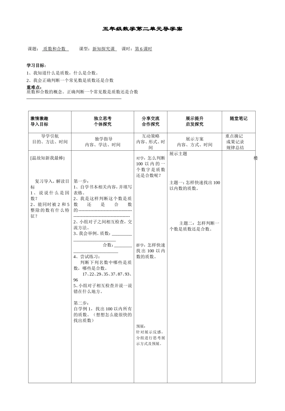 质数和合数第6课时_第1页