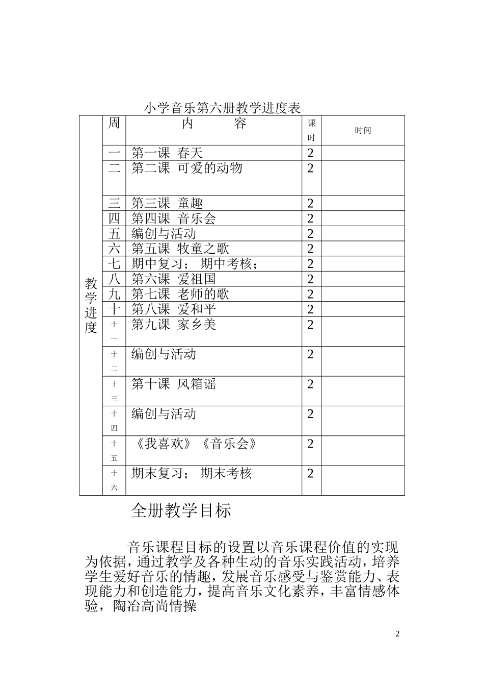 新人音版小学音乐三年级下册教案_第2页