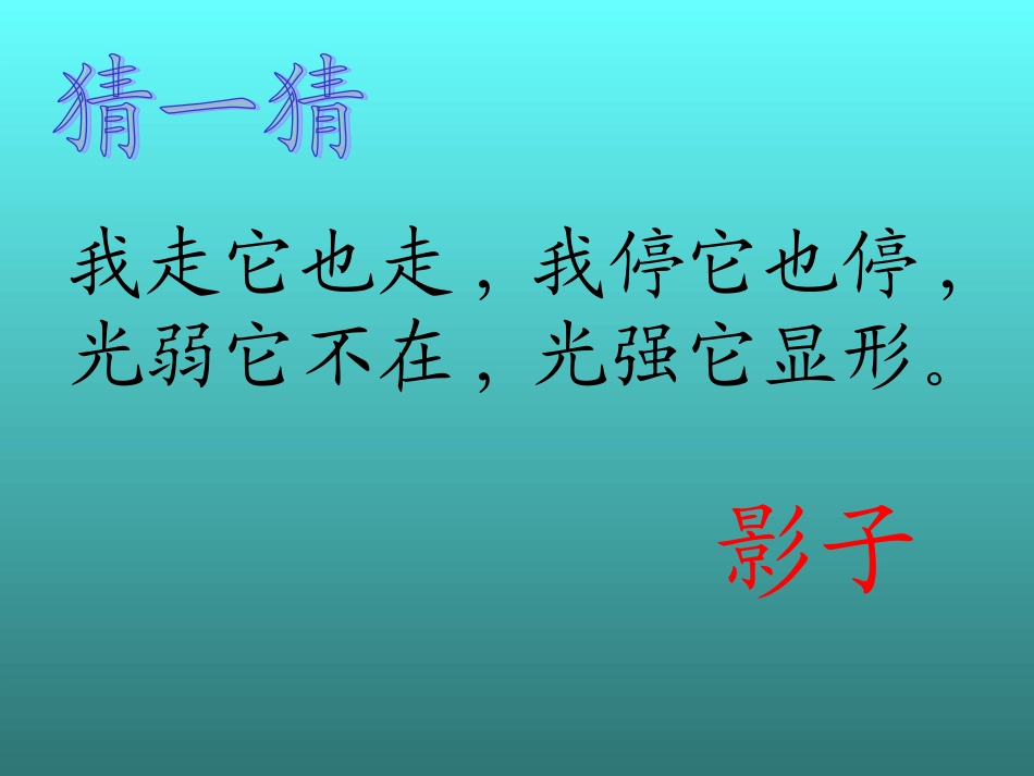 我的影子ppt_第1页