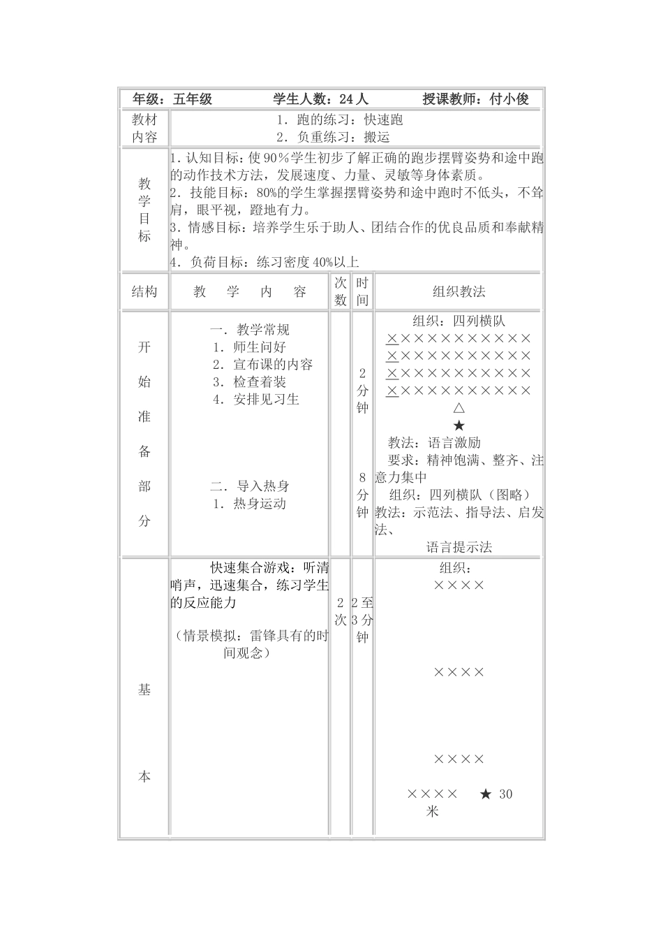 体育讲课教案及说课稿_第1页