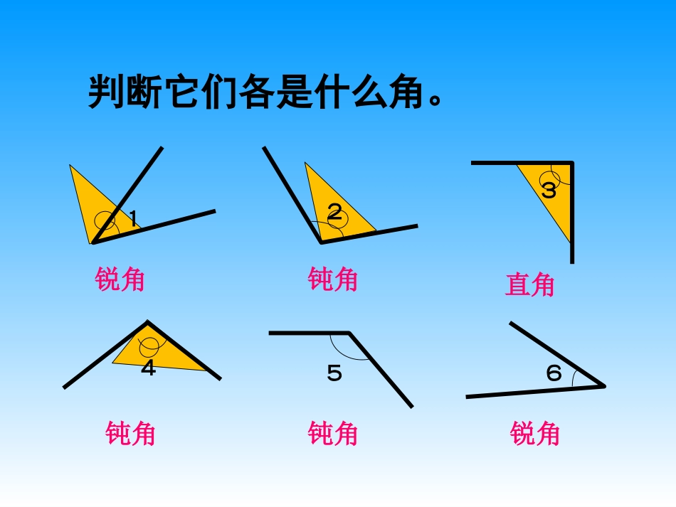 小学人教四年级数学《三角形的分类》_第2页