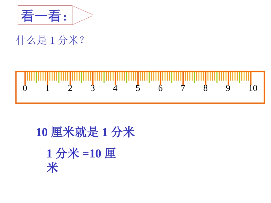 小学三年级上册数学第一单元分米的认识PPT课件_第2页