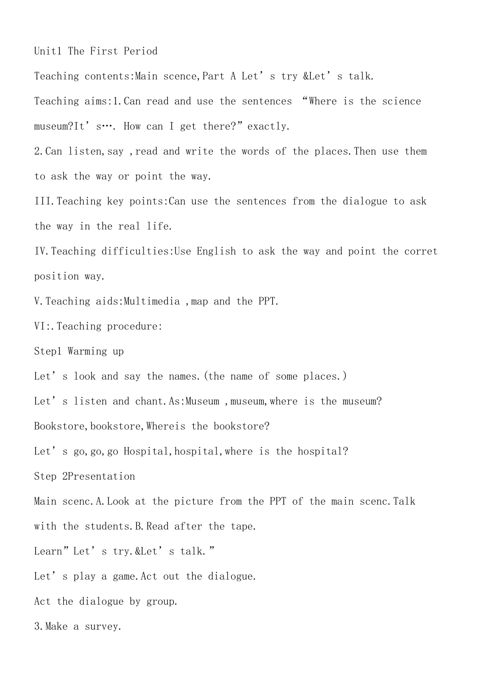 新版PEP六年级上册Unit_1_How_can_I_get_there全英教案_第2页