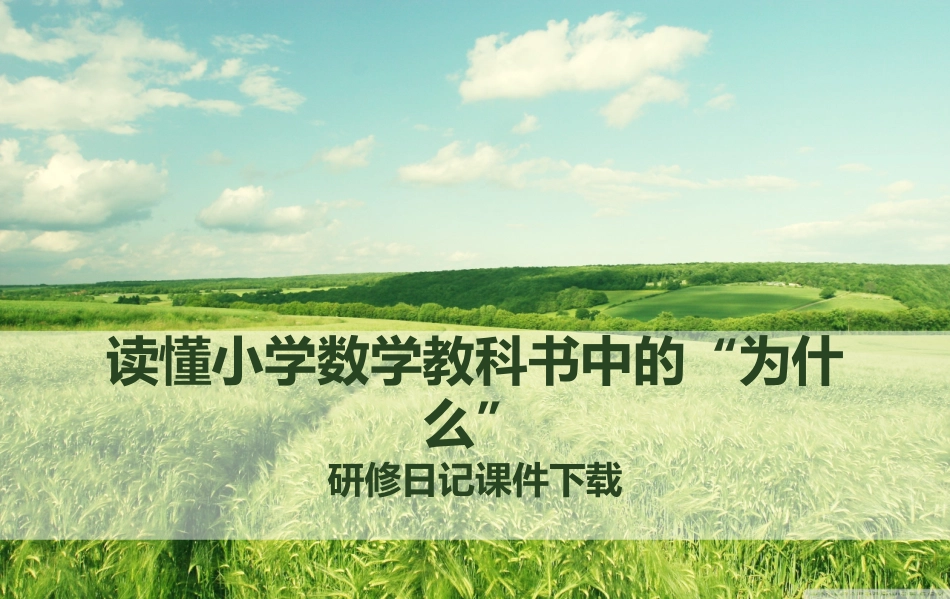 读懂小学数学的“为什么”_第1页