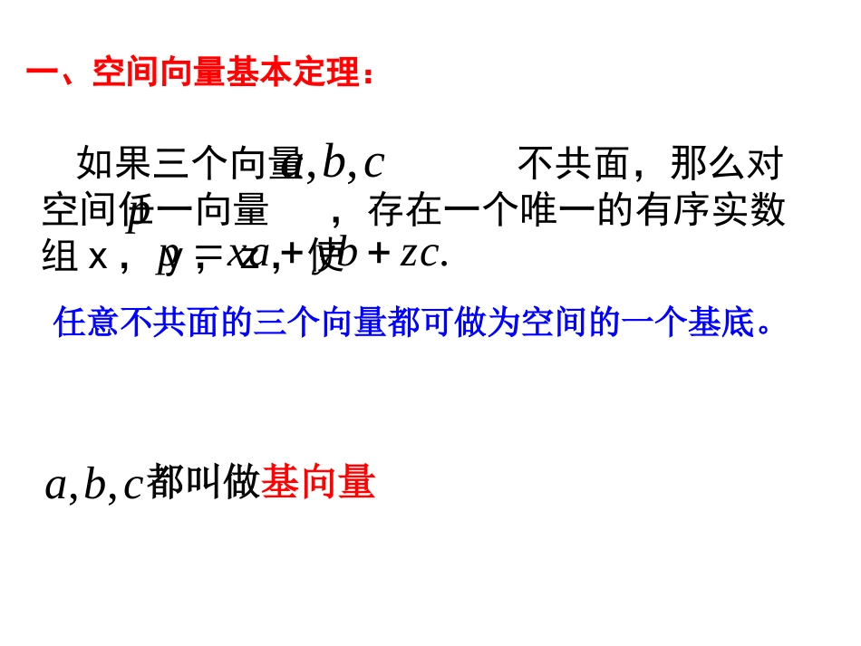3.1.4空间向量的正交分解及其坐标表示[1]_第3页