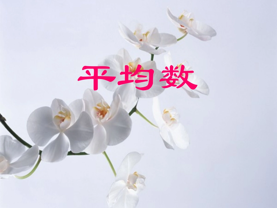 平均数练习课_第1页