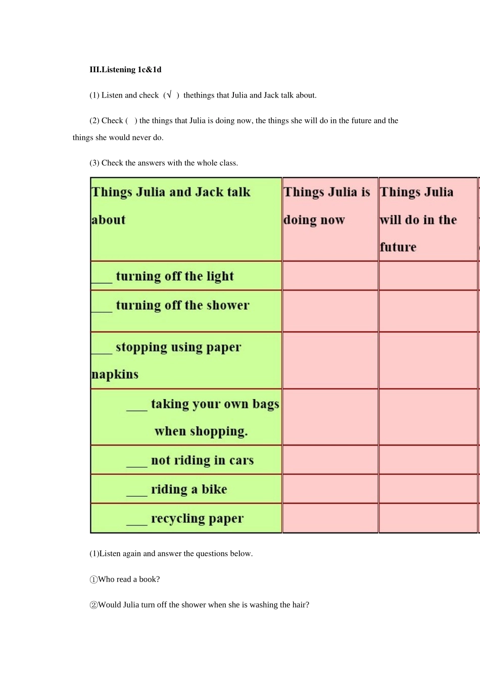 课时4-Unit13-We-are-trying-to-save-the-earth-教学设计-教案_第3页