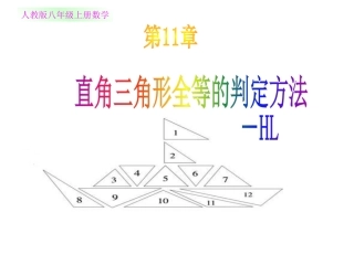 12.2.5-直角三角形全等判定(HL)
