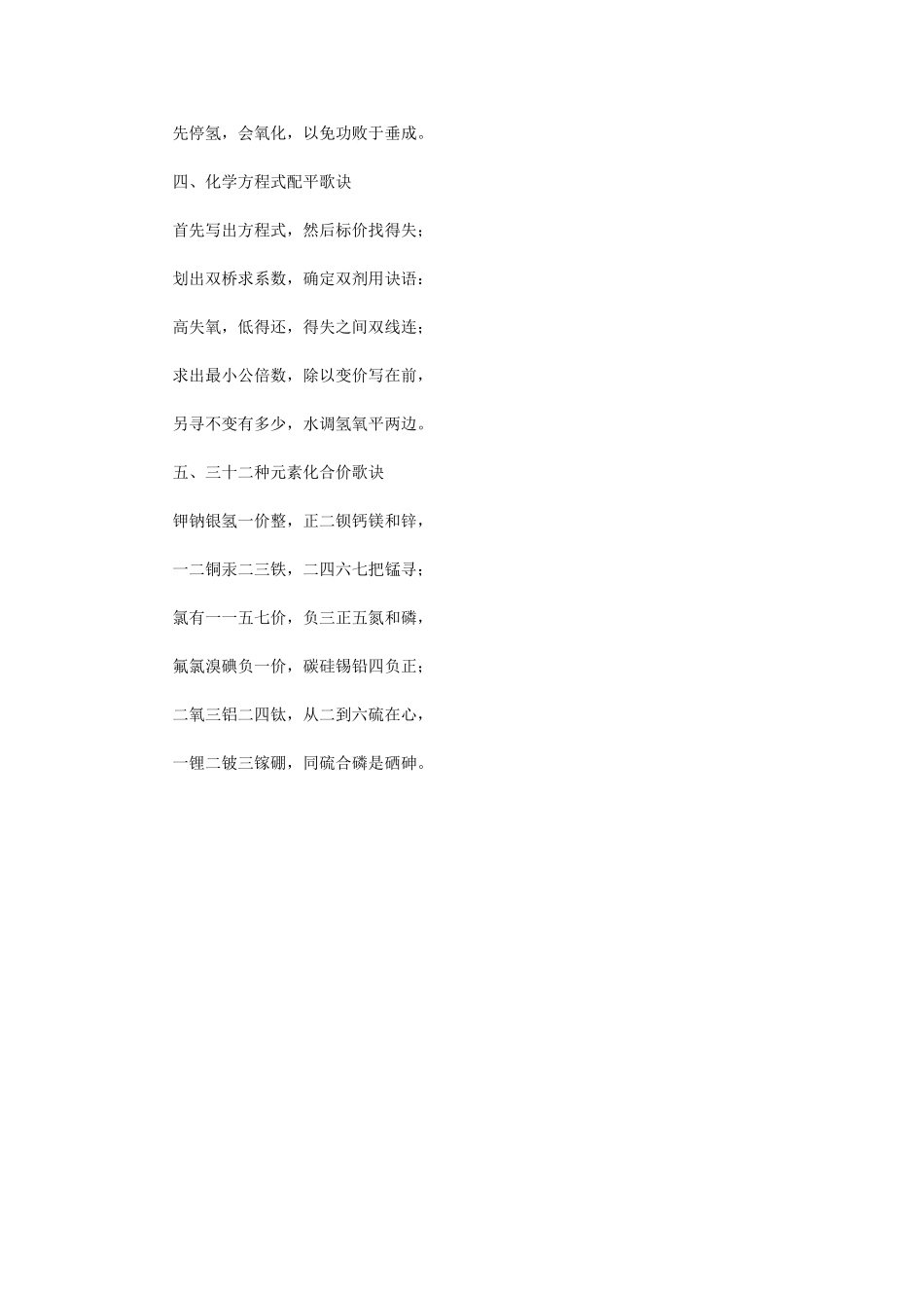 高中化学学习歌诀_第2页