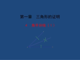 1.4.1--《-角平分线》--(第1课时)