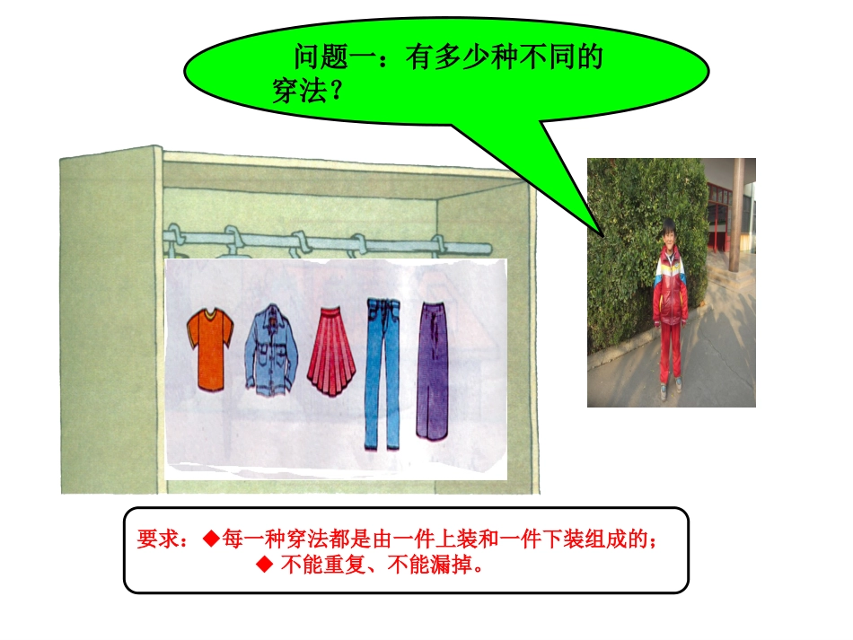 人教版小学数学三年级上册《搭配问题》课件_第2页