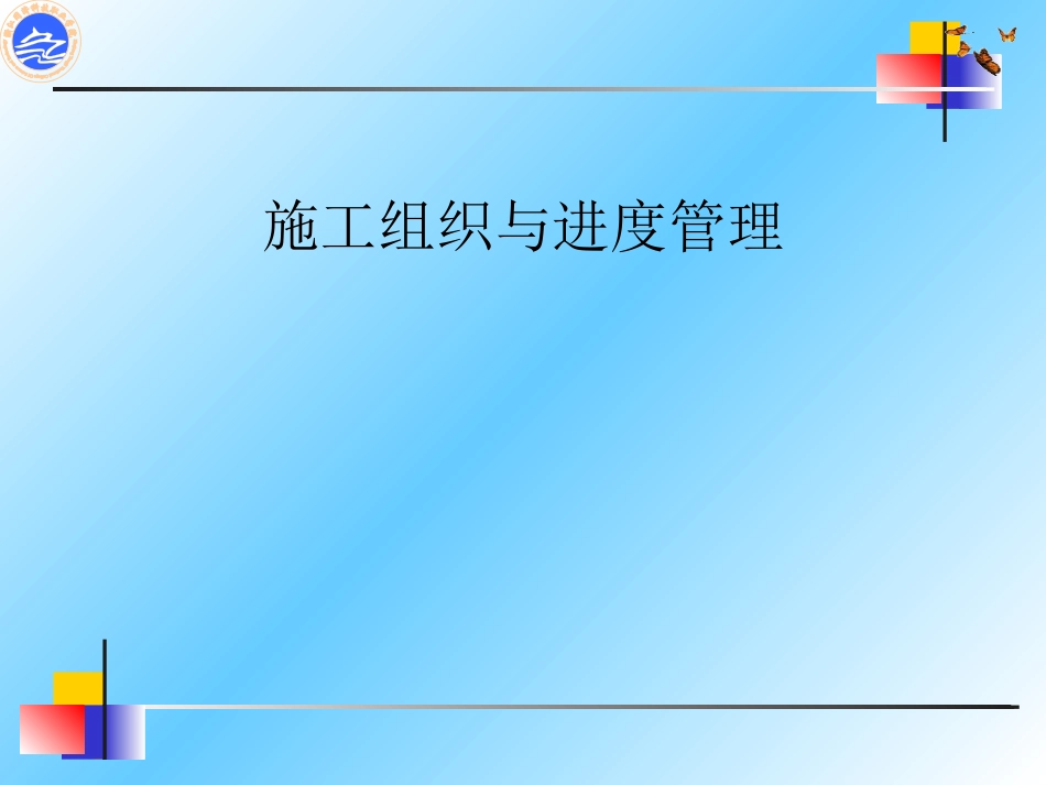 施工组织与进度控制讲座_第1页