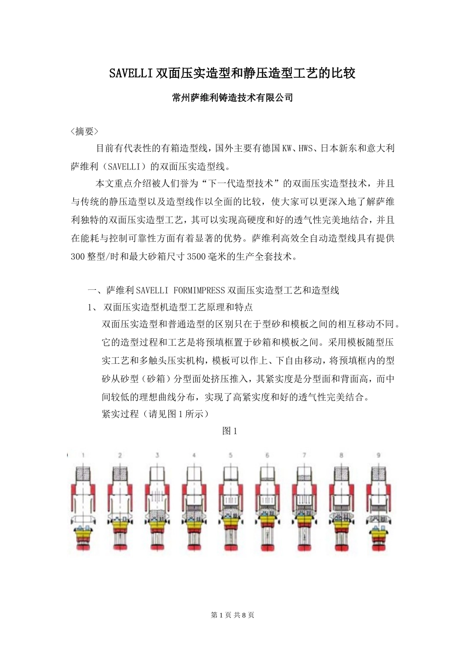 双面压实造型和静压造型工艺的比较-2013-4_第1页