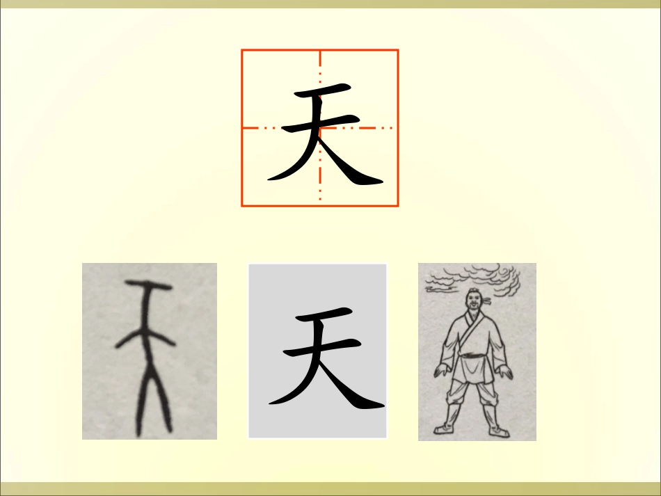 (部编)人教2011课标版一年级上册第一课--天-地-人_第2页