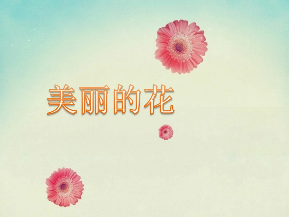 《美丽的花》课件_第1页