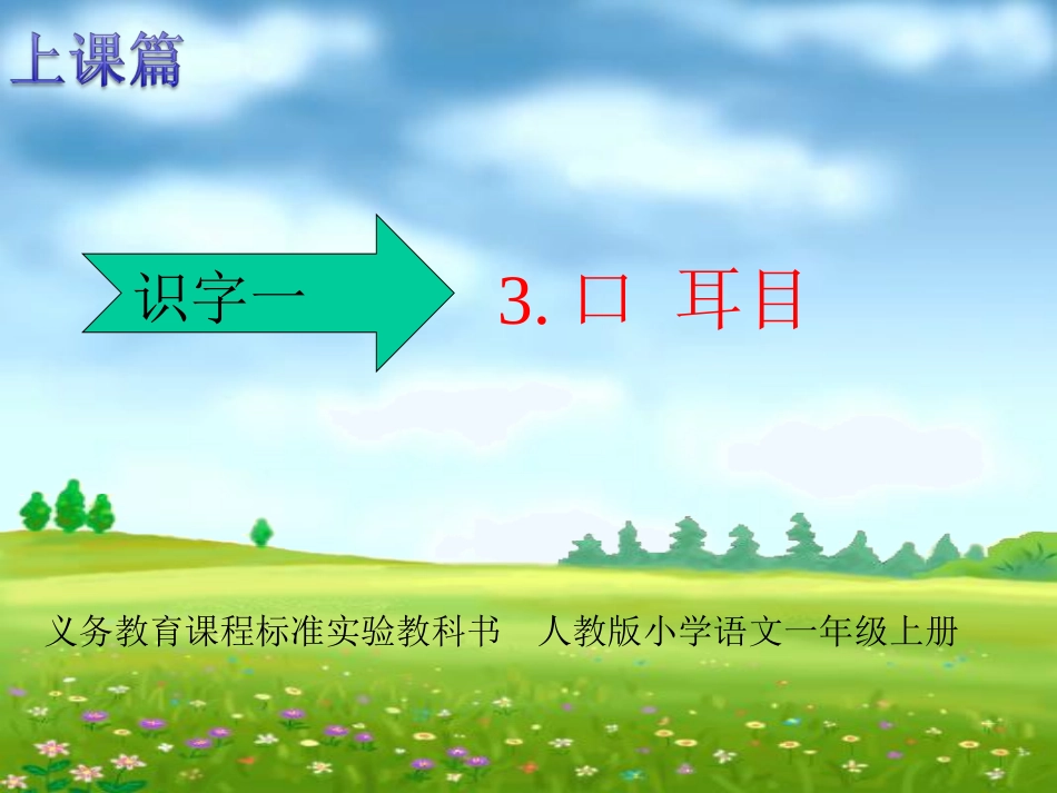(部编)人教2011课标版一年级上册口耳目-(2)_第1页