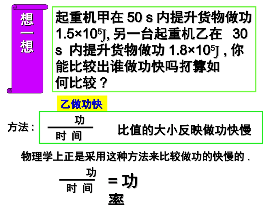 高一物理功率新课教学课件(首选)_第3页