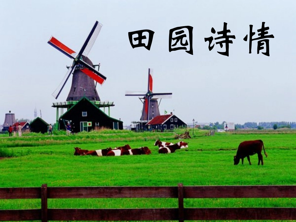 苏教版四上田园诗情课件_第1页