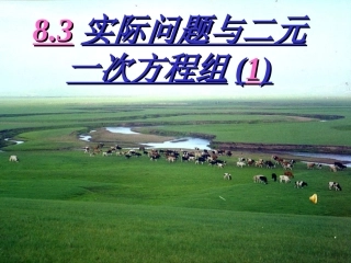 实际问题与二元一次方程组1-(3)