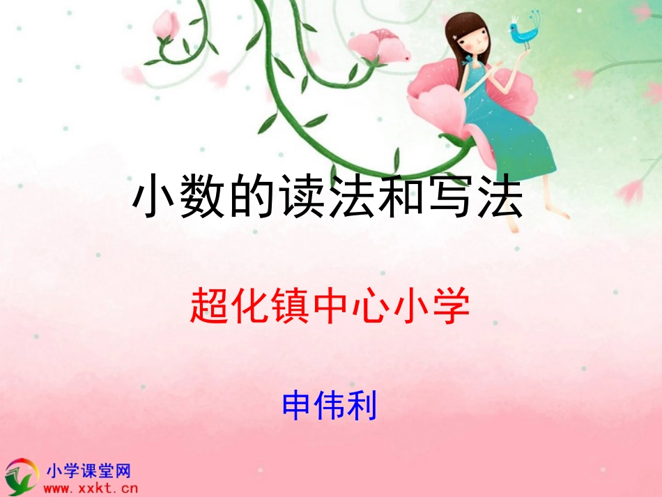 小学数学2011版本小学四年级小数读写_第1页