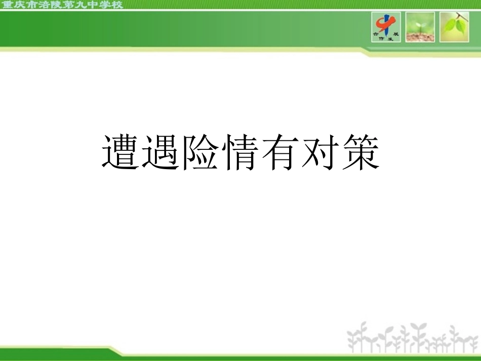 遭遇险情有对策_第1页