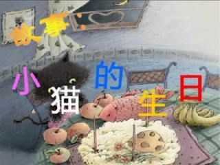 中班语言《小猫的生日》