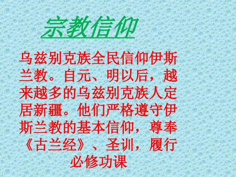 乌孜别克族文化_第1页