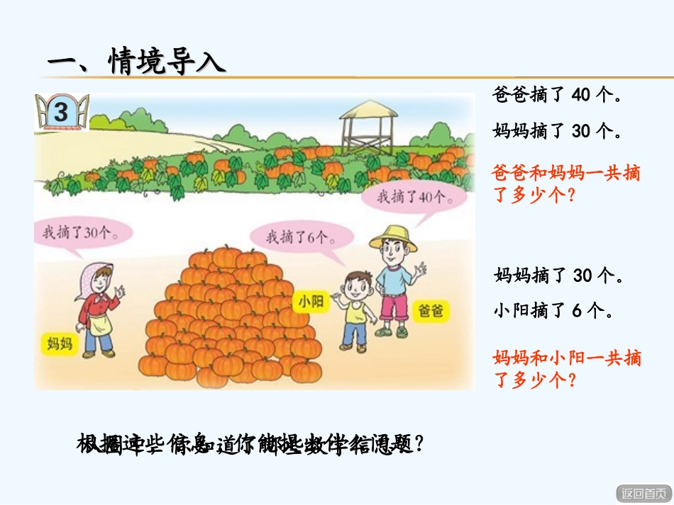 小学数学人教2011课标版一年级整十数加、减整十数_第2页