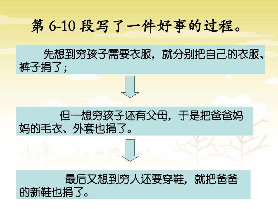 《一件好事》第6-10段内容梳理_第1页