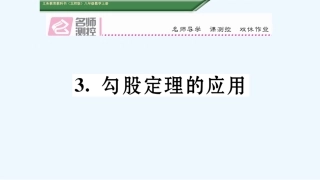 含2016年中考题1.3勾股定理的应用