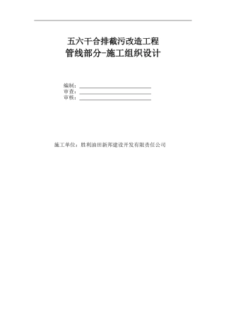 五六干合排截污改造工程-施工方案 2 - 3.17