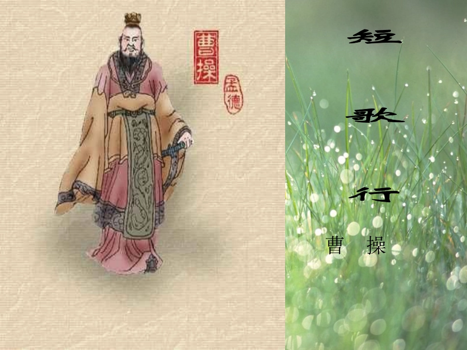 高一必修《短歌行》_第1页