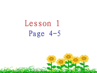 6下-lesson1(4课时P4-5)