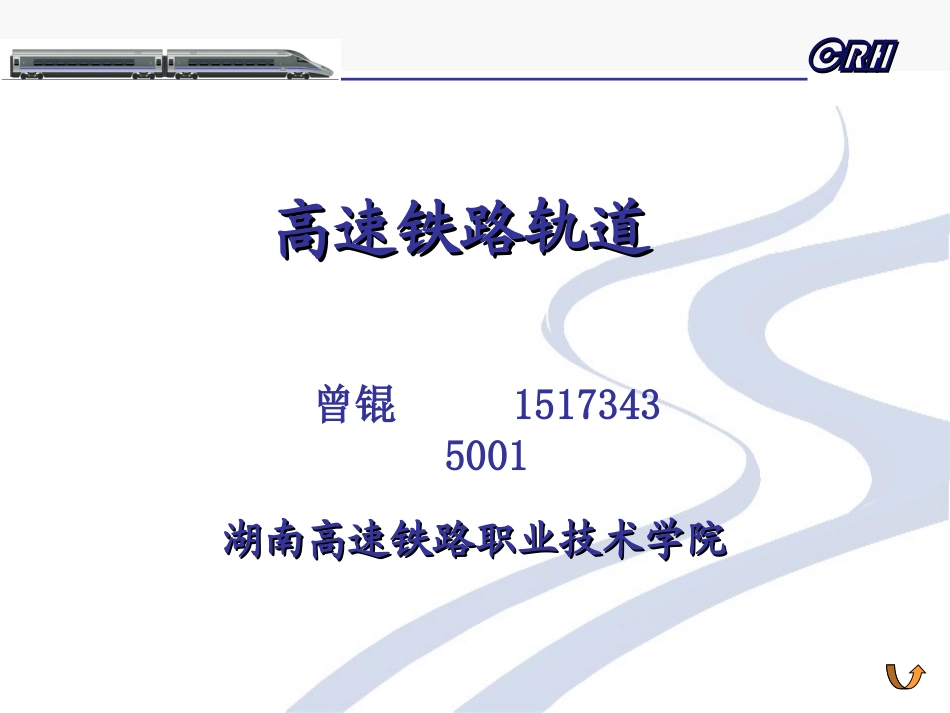 高速铁路轨道_第1页