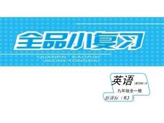 【最新——中考备考】2014中考九年级英语全一册（人教B）专题讲练课件：专题复习六—过去完成时