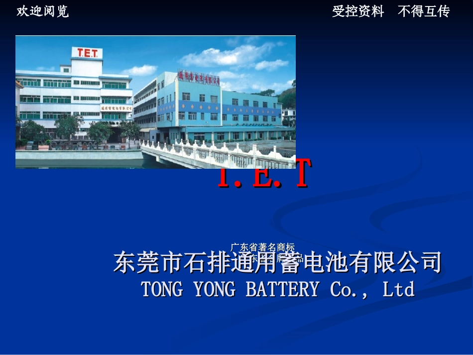通用蓄电池有限公司—简介(TET版本)_第1页