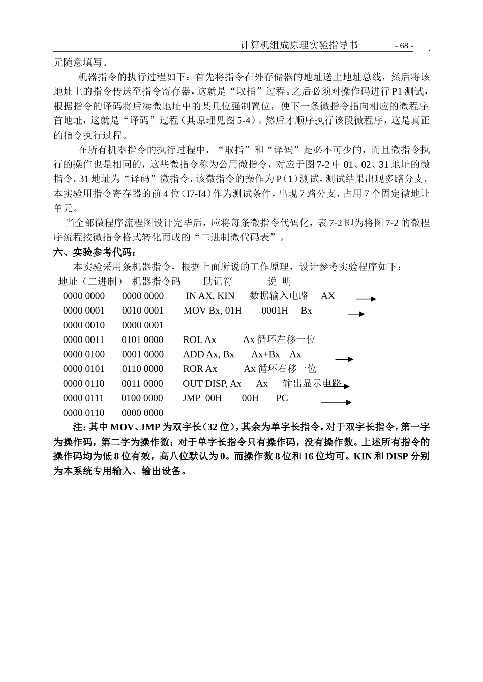 实验7-带移位运算模型机实验指导_第3页