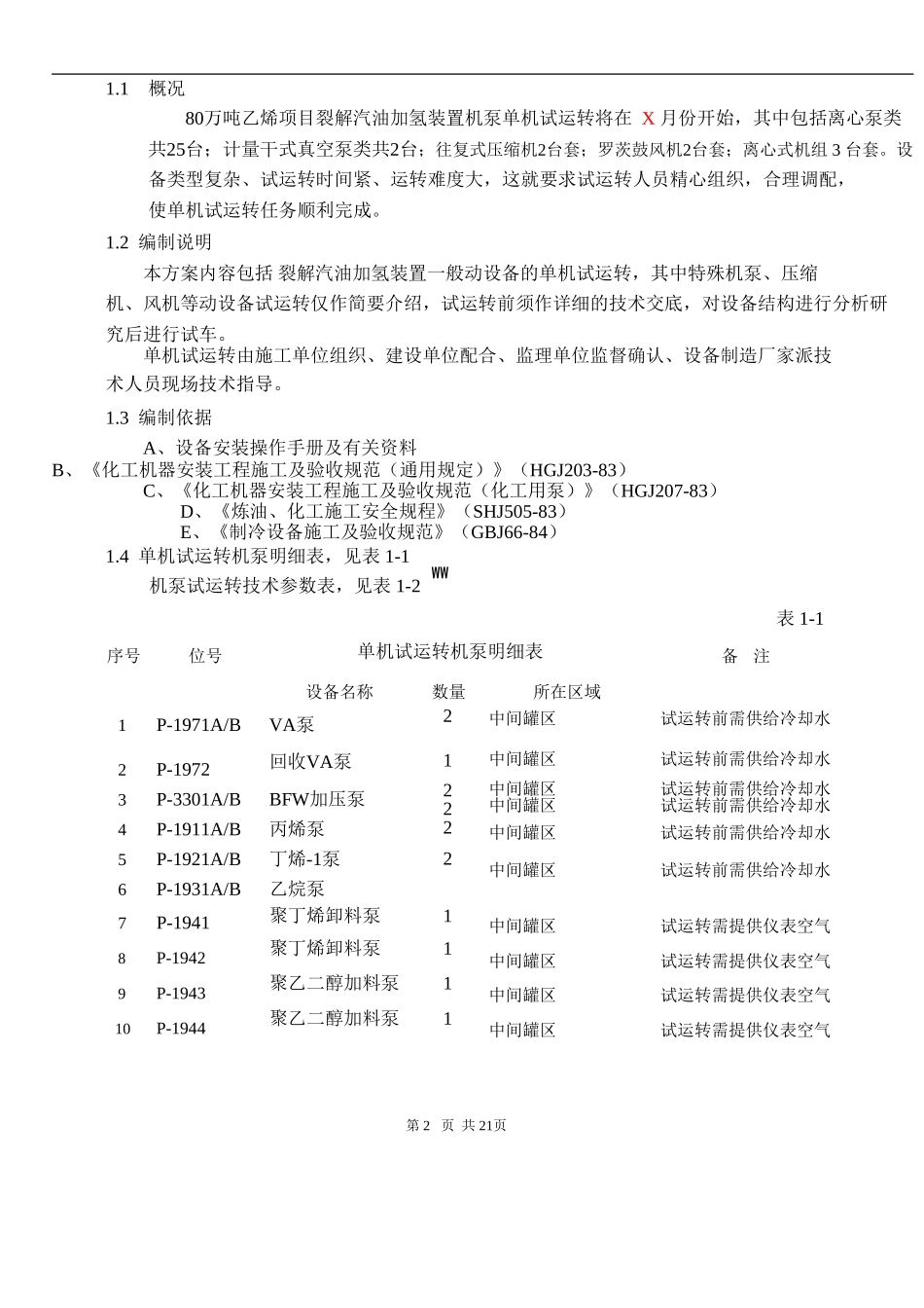 动设备单机试车技术方案1_第2页