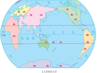大洲、大洋、板块、地震带