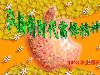 05学雷锋主题班会09.3.24