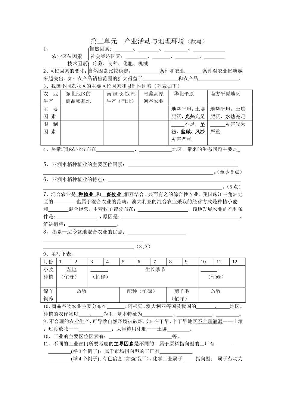 高三地理默写3_第1页