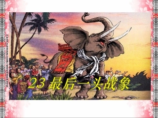 最后一头战象PPT