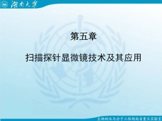 扫描探针显微镜技术及其应用