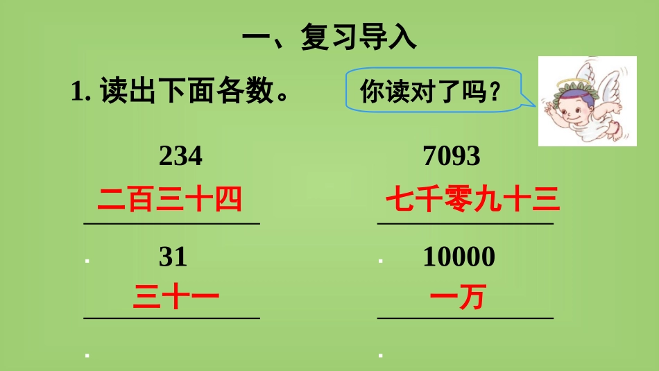 人教2011版小学数学四年级人教版小学四年级第四单元小数的读法与写法_第2页