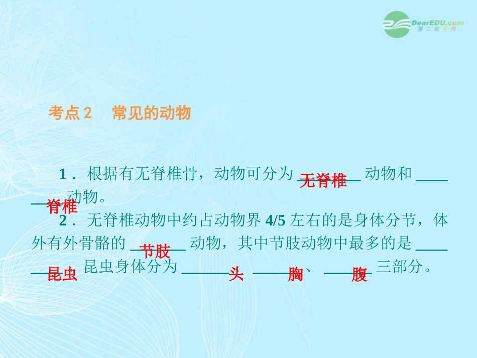中考科学一轮复习：第1课时《多种多样的生物》课件 浙教版_第3页