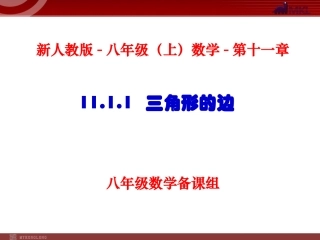 11.1.1-三角形的边