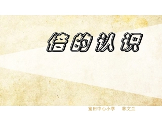 倍的认识-林文兰
