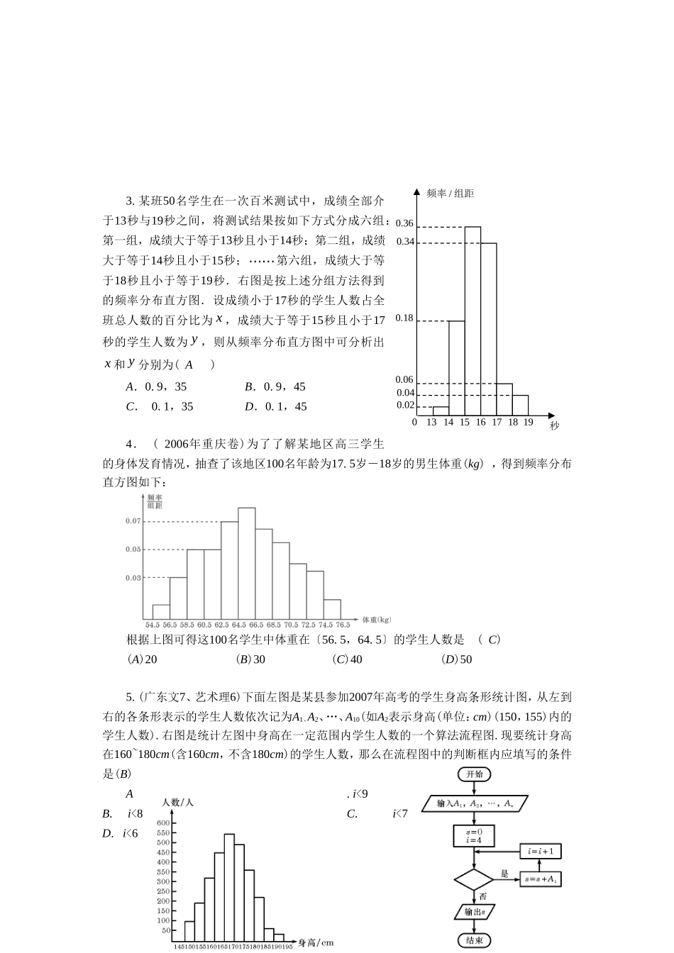 《2.2用样本估计总体1》教学案_第3页