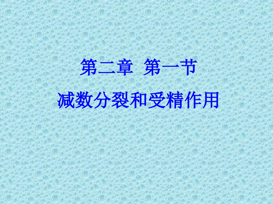 2.1《减数分裂和受精作用》课件2_第2页