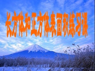 1[1].4长方体和正方体表面积练习课